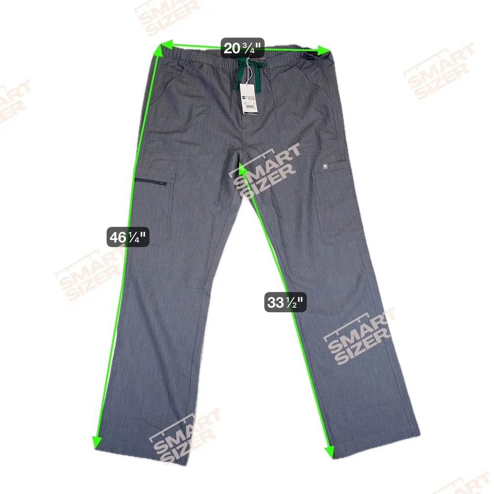Figs Cairo Cargo Scrub Pants Mens 2XL Gray Technical Collection Work Stretch NEW